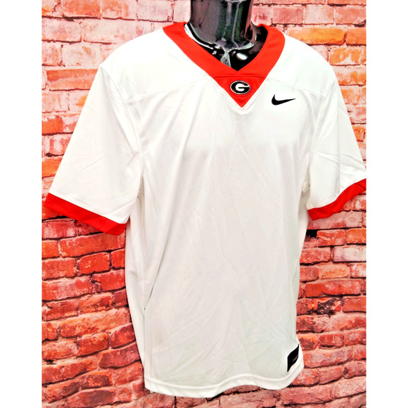 Georgia Bulldogs Jersey Men's Medium White Nike Dri-Fit NCAA Football Sports - Picture 4 of 8